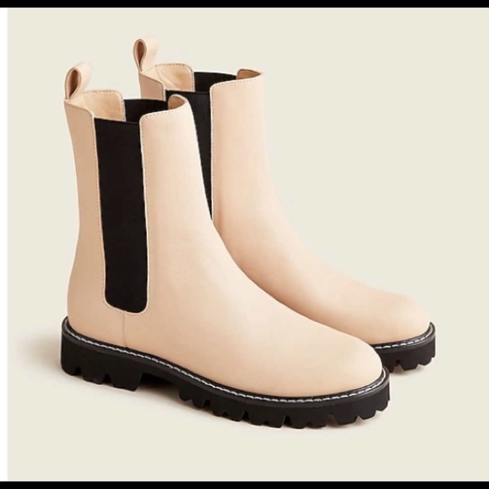 J. Crew Gwen Lug-Sole Chelsea Booties